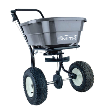 Smith SB80 80 lbs. Broadcast Push Spreader - Fertilizer